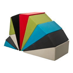 Sillón-canapé íntima pliable de forma triangular